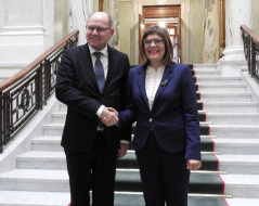 21 March 2018 National Assembly Speaker Maja Gojkovic and Swedish Parliament Speaker Urban Ahlin